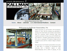 Tablet Screenshot of kallmanexpo.com